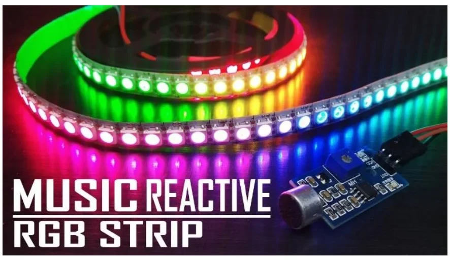 Music Reactive RGB LED Strip Light Science Project Price in Bangladesh