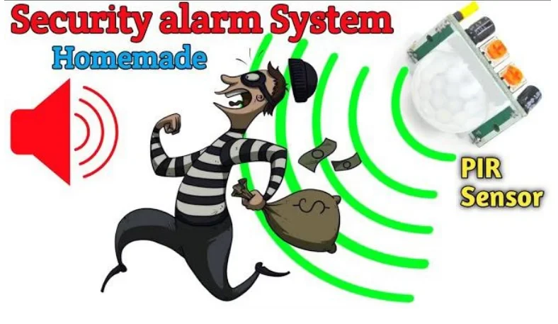 Smart Security Alarm System using PIR Motion Sensor Science Project Price in Bangladesh
