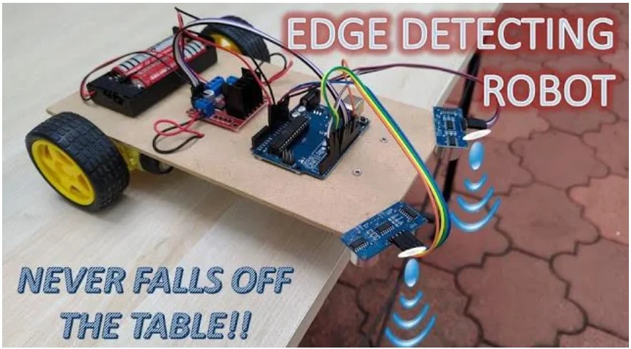 Edge avoidance robot that never falls off the table
